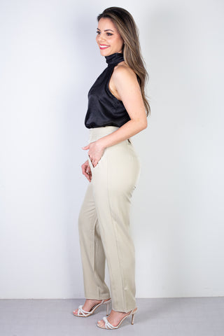 Calça feminina alfaiataria skinny 51985
