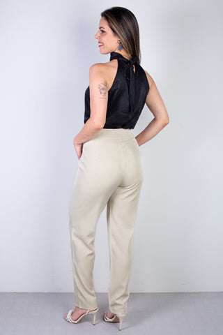 Calça feminina alfaiataria skinny 51985