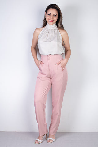 Calça feminina alfaiataria skinny 51985