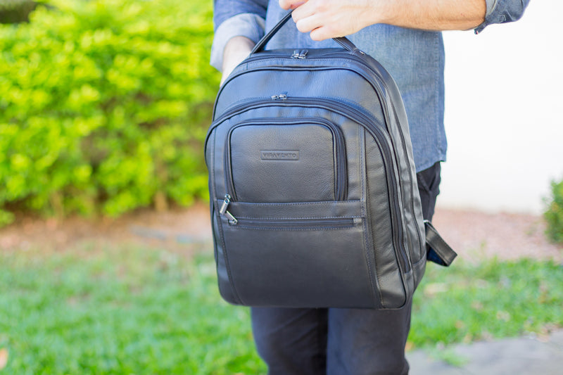Mochila executiva de couro floater Office
