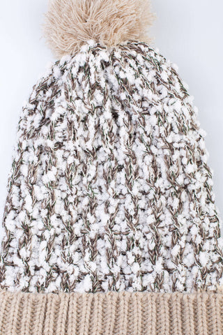 Gorro de tricô feminino inverno com pompom 61339 - Enluaze - Vestuário e Acessórios em Couro Legítimo