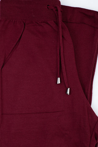 Calça de malha feminina algodão com bolsos 61556 - Enluaze - Vestuário e Acessórios em Couro Legítimo