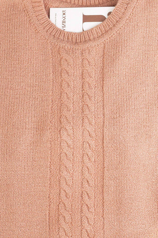 Blusa de malha feminina detalhes em tranças 61561 - Enluaze - Vestuário e Acessórios em Couro Legítimo