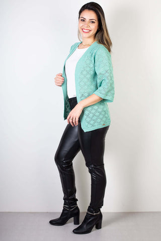 Kimono feminino de malha 61576 - Enluaze - Vestuário e Acessórios em Couro Legítimo