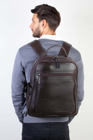 Mochila masculina de couro floater Daniel - Enluaze - Bolsas, Mochilas e Acessórios em Couro Legítimo