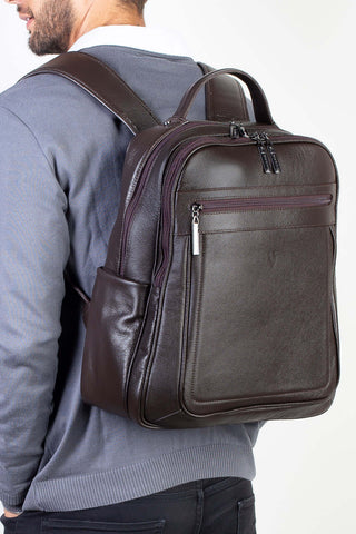 Mochila masculina de couro floater Daniel - Enluaze - Bolsas, Mochilas e Acessórios em Couro Legítimo