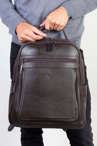 Mochila masculina de couro floater Daniel - Enluaze - Bolsas, Mochilas e Acessórios em Couro Legítimo