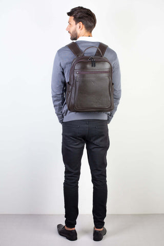 Mochila masculina de couro floater Daniel - Enluaze - Bolsas, Mochilas e Acessórios em Couro Legítimo