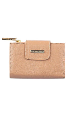 Carteira feminina de couro liso Lanna 10x15,5cm - Enluaze - Bolsas, Mochilas e Acessórios em Couro Legítimo