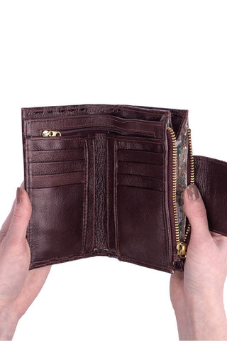 Carteira feminina de couro croco Lanna 10x15,5cm - Enluaze - Bolsas, Mochilas e Acessórios em Couro Legítimo