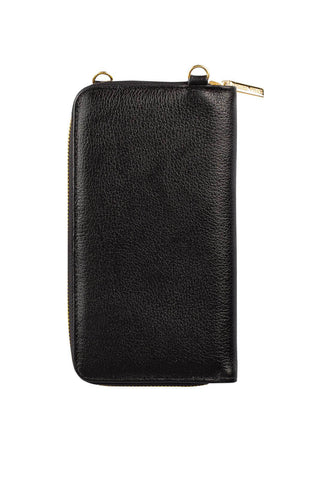 Carteira feminina de couro liso com alça Rafa 19x10,5cm - Enluaze - Bolsas, Mochilas e Acessórios em Couro Legítimo