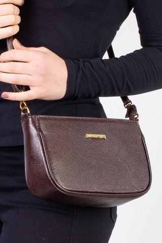 Bolsa tiracolo pequena de couro liso Iria - Enluaze - Bolsas, Mochilas e Acessórios em Couro Legítimo