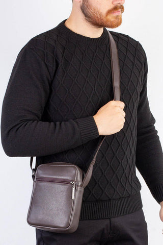 Bolsa shoulder bag de couro Pietro - Enluaze - Bolsas, Mochilas e Acessórios em Couro Legítimo