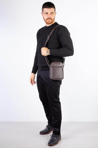 Bolsa shoulder bag de couro Pietro - Enluaze - Bolsas, Mochilas e Acessórios em Couro Legítimo