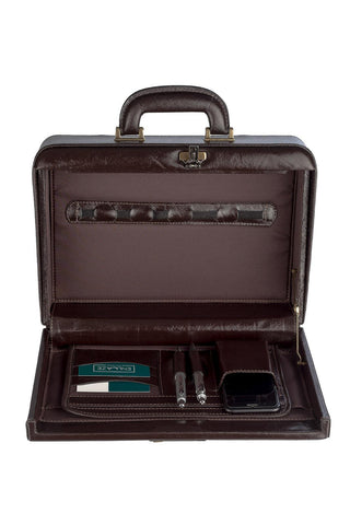 Maleta pequena em couro com segredo Doctor - Enluaze - Bolsas, Mochilas e Acessórios em Couro Legítimo