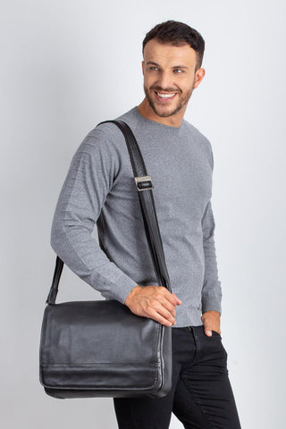 Pasta carteiro de couro Cláudio - Enluaze - Bolsas, Mochilas e Acessórios em Couro Legítimo