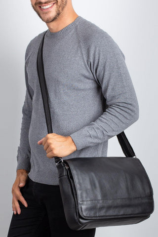 Pasta carteiro de couro Cláudio - Enluaze - Bolsas, Mochilas e Acessórios em Couro Legítimo