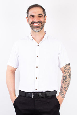 Cinto masculino com elástico e couro Thor - Enluaze - Bolsas, Mochilas e Acessórios em Couro Legítimo