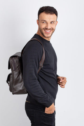 Mochila de couro Trip - Enluaze - Bolsas, Mochilas e Acessórios em Couro Legítimo