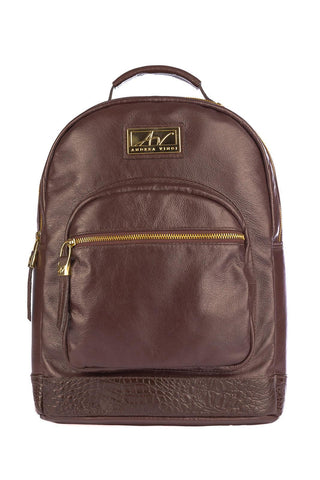Mochila de couro liso Milla - Enluaze - Bolsas, Mochilas e Acessórios em Couro Legítimo
