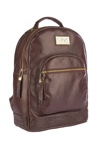 Mochila de couro liso Milla - Enluaze - Bolsas, Mochilas e Acessórios em Couro Legítimo