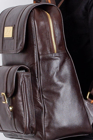 Mochila de couro liso Trip - Enluaze - Bolsas, Mochilas e Acessórios em Couro Legítimo