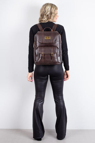 Mochila de couro liso Trip - Enluaze - Bolsas, Mochilas e Acessórios em Couro Legítimo
