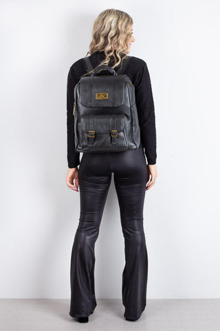 Mochila de couro liso Trip - Enluaze - Bolsas, Mochilas e Acessórios em Couro Legítimo