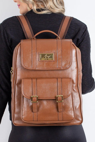 Mochila de couro liso Trip - Enluaze - Bolsas, Mochilas e Acessórios em Couro Legítimo