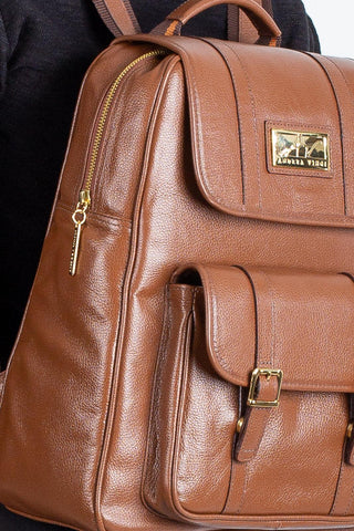 Mochila de couro liso Trip - Enluaze - Bolsas, Mochilas e Acessórios em Couro Legítimo