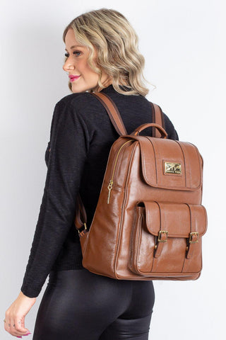 Mochila de couro liso Trip - Enluaze - Bolsas, Mochilas e Acessórios em Couro Legítimo