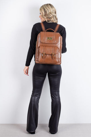 Mochila de couro liso Trip - Enluaze - Bolsas, Mochilas e Acessórios em Couro Legítimo