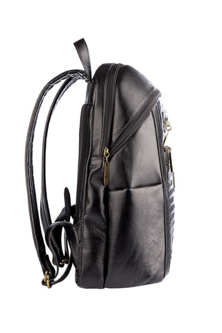 Mochila grande de couro croco Marcela - Enluaze - Bolsas, Mochilas e Acessórios em Couro Legítimo