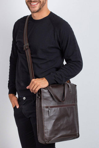 Bolsa/Pasta para notebook em couro Sandro - Enluaze - Bolsas, Mochilas e Acessórios em Couro Legítimo