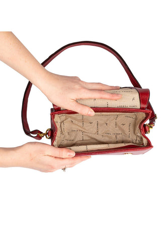 Bolsa pequena transversal de couro liso Deise - Enluaze - Bolsas, Mochilas e Acessórios em Couro Legítimo