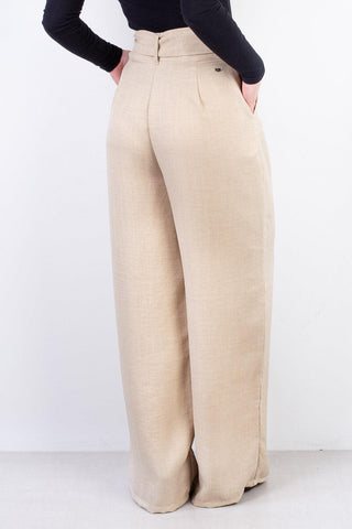 Calça feminina pantalona com cinto 310039 - Enluaze