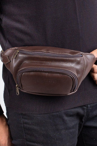 Pochete masculina de couro Igor - Enluaze - Bolsas, Mochilas e Acessórios em Couro Legítimo