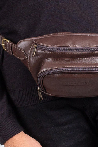 Pochete masculina de couro Igor - Enluaze - Bolsas, Mochilas e Acessórios em Couro Legítimo