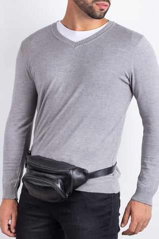 Pochete masculina de couro Igor - Enluaze - Bolsas, Mochilas e Acessórios em Couro Legítimo