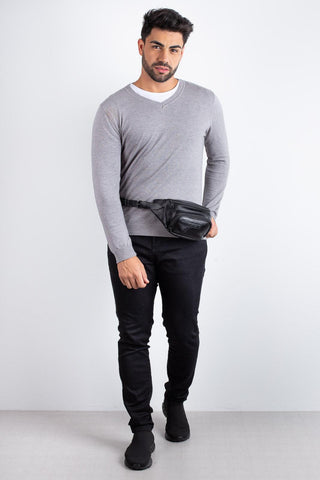 Pochete masculina de couro Igor - Enluaze - Bolsas, Mochilas e Acessórios em Couro Legítimo