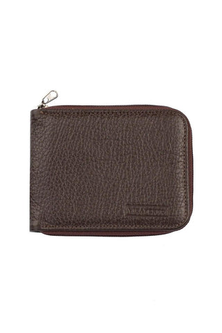 Carteira masculina de couro floater com zíper Ryan 9,5x12cm - Enluaze - Bolsas, Mochilas e Acessórios em Couro Legítimo