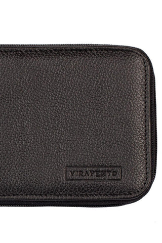 Carteira masculina de couro floater com zíper Ryan 9,5x12cm - Enluaze - Bolsas, Mochilas e Acessórios em Couro Legítimo