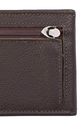 Carteira masculina de couro floater com botão Dylan 9,5x11,5cm - Enluaze - Bolsas, Mochilas e Acessórios em Couro Legítimo
