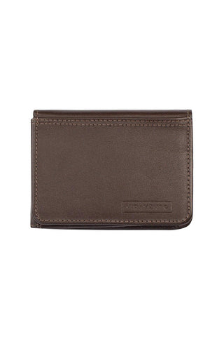 Carteira masculina em couro italiano Fred 8,5x11cm - Enluaze - Bolsas e Mochilas em Couro Legítimo - Vira Vento