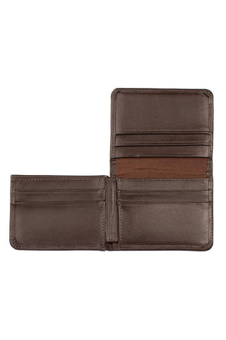 Carteira masculina em couro italiano Fred 8,5x11cm - Enluaze - Bolsas, Mochilas e Acessórios em Couro Legítimo