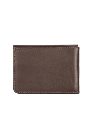 Carteira masculina em couro italiano Fred 8,5x11cm - Enluaze - Bolsas e Mochilas em Couro Legítimo - Vira Vento