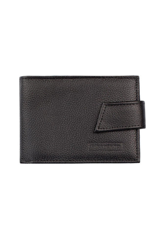 Carteira masculina de couro floater com botão Matt 8,5x11,5cm - Enluaze - Bolsas, Mochilas e Acessórios em Couro Legítimo
