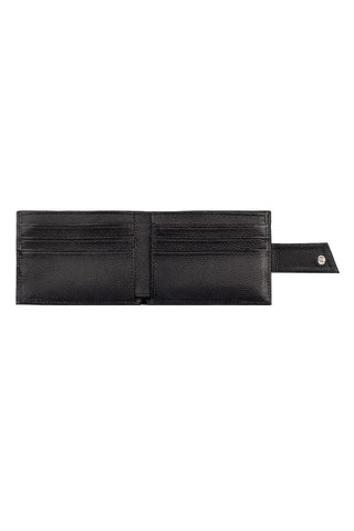 Carteira masculina de couro floater com botão Matt 8,5x11,5cm - Enluaze - Bolsas, Mochilas e Acessórios em Couro Legítimo