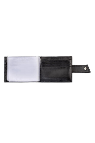 Carteira masculina de couro italiano com botão Matt 8,5x11,5cm - Enluaze - Bolsas, Mochilas e Acessórios em Couro Legítimo