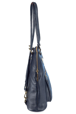 Bolsa mochila de couro liso Lívia - Enluaze - Bolsas, Mochilas e Acessórios em Couro Legítimo